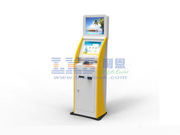 Cash Payment Kiosk Terminal With Cash Acceptor And Bank Card For  Payment