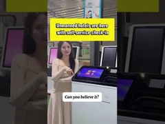 Onbemande zelfbedieningsmachine voor inchecken in hotels