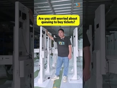 Selfservice wachtrij ticket kiosk