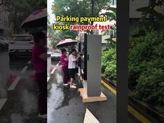 Outdoor Parking Payment Kiosk Waterproof Testing