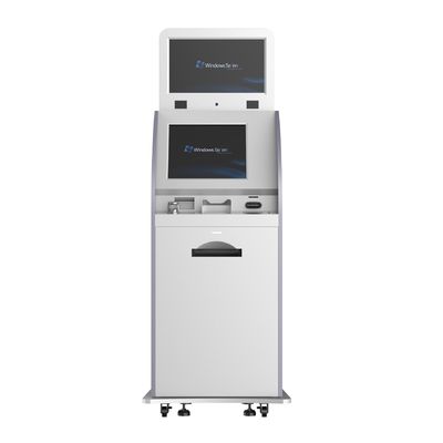 Free Standing Touch Screen Hospital Self Lab Printing Payment Kiosk 19 Inch
