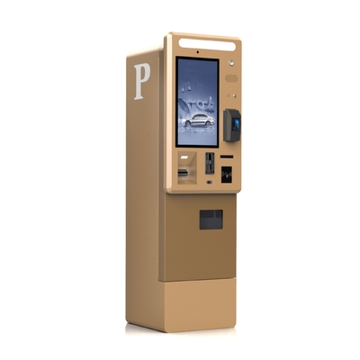 Parkeerstation met 21,5 inch hoog helderheid touchscreen en geld munt accepter en wisselkiosk