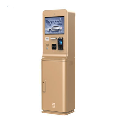 15-inch touchscreen parkeerbetalingskiosk met intercom en gegalvaniseerde staalplaatconstructie
