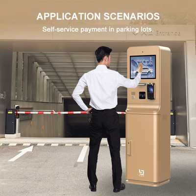 Buiten waterdicht High Brightness Screen Parkeerterrein Zelfbetaling Kiosk