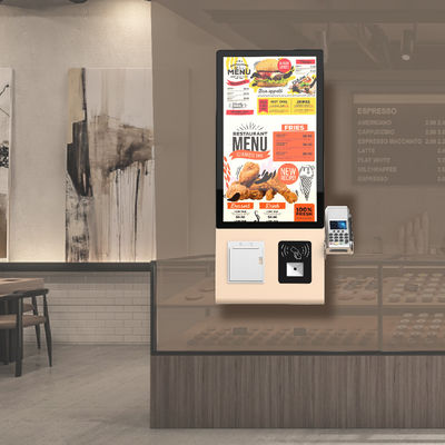 Self Checkout Kiosk Met 23.8 inch Touch Screen Printer Scanner Voor Retail Store Supermarkt