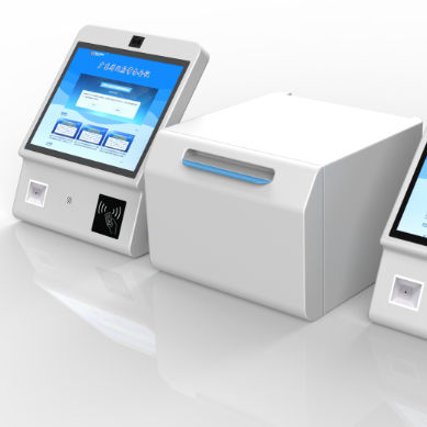 15.6' 'Government Self-Service Kiosk met NFC, QR Scanner en A4 printer