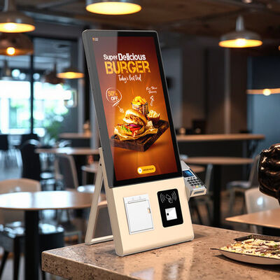21.5 inch Screensize Check In Kiosk met Billnote Valideren en Accepteren en Custom Customer's Logo voor Hotel Terminal Kiosk