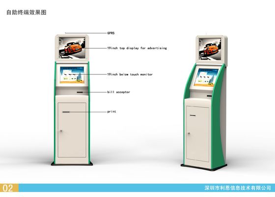 OEM ODM Vrije Bevindende Self - servicekiosk met QR Codescanner voor Wandelgalerij